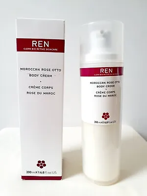 £24.99 • Buy REN Moroccan Rose Otto Body Cream 200ml Pump BNIB New Rare FAST POSTAGE 