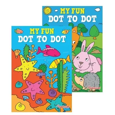 A4 Kids Children Dot To Dot Books Fun Activity Puzzle Colouring Books Learning • £3.49