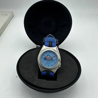 Vintage Quicksilver Surf Watch 100M Blue Dial NOS Retro Watch • $50.51