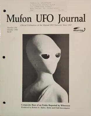 MUFON UFO Journal Mutual UFO Network Magazine #270 October 1990 • $11.99