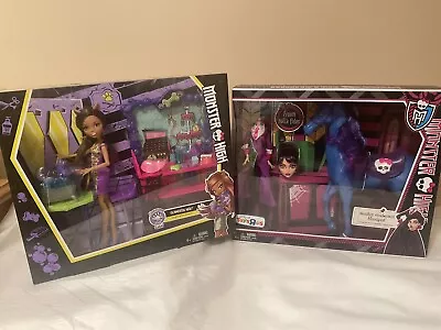 Lot Of 2 Monster High Playsets Headless Headmistress Clawsome Pet Salon NEW • $139