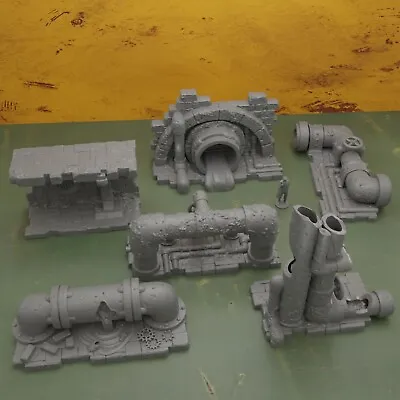 Toxic Sewer Pipes Sewage  DnD Scenery Scatter Terrain Props Printed Minis Resin • $49.95