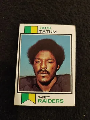 1973 Topps Jack Tatum Rookie Football Card #288 Los Angeles Raiders VG • $19.99