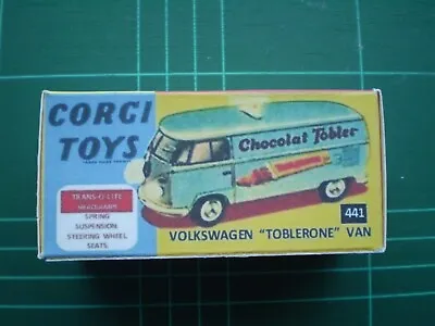 £4.15 • Buy Corgi Toy Repro Box Only For No 441 Volkswagen Van--toblerone