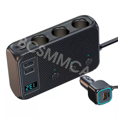 Car Phone Charger Adapter Cigarette Lighter Socket 4USB 2PD 3Splitter Adapter • $23.30