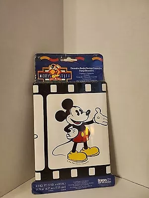 Mickey Mouse In Film Decorative Wallpaper Border Disney Mickey’s Stuff For Kids • $14.95