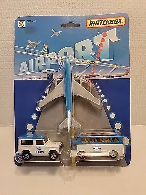 Matchbox - KLM Airport - Plane Coach Land Rover - # MC150/SB811 - New On Card • $20