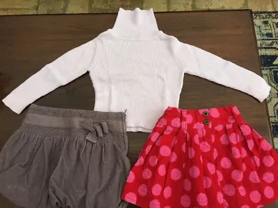 Girls Clothes Bundle - 2 X Skirts 1 X Top - 1-2 Years Old • £6