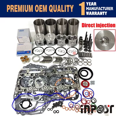 $515 • Buy V2203M-DI Overhaul Rebuild Kit Direct Injection For Kubota Bobcat S130 S150 S160