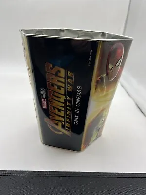 Marvel Studios Avengers Infinity War Cinemark Tin Popcorn Bucket • $9.99