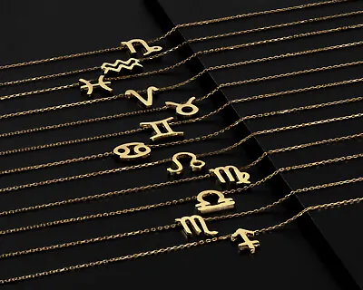 Zodiac Sign Necklace Horoscope Necklace Astrology Gift For Her Christmas Gift • $35.90