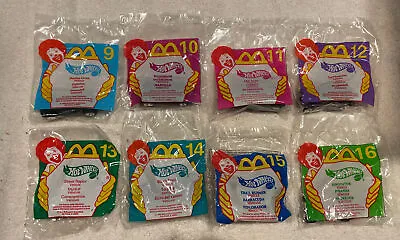 McDonald's Happy Meal 1999 Hot Wheels All 8 Cars NEW SEALED FREE SHIP • $15.99