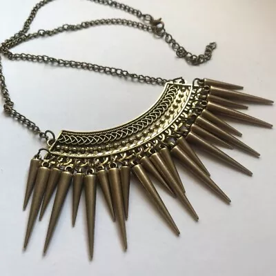 Retro Boho Bronze Women’s Necklace|Statement Jewellery|Fashion Jewellery • £5.50