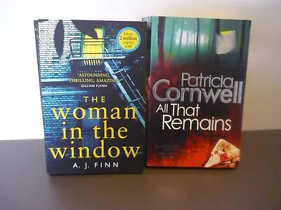 $13.50 • Buy 2 Thrillers - The Woman In The Window (a J Finn) & All That Remains (cornwell)