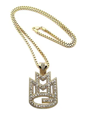 New MAYBACH MUSIC GROUP Pendant &24  Box Chain Hip Hop Necklace MZ63BX • $16.99