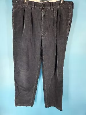 Vintage Polo Ralph Lauren Blue Corduroy Pants Classic Stretch Chino Mens 36X30 • $18.99