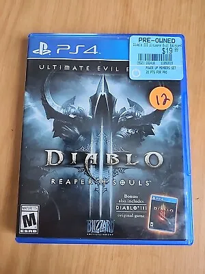 Diablo 3 Reaper Of Souls Ultimate Evil Edition Playstation 4- U1 • $12