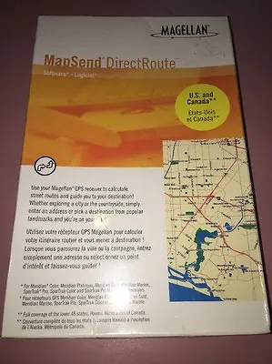 NEW Magellan MapSend DirectRoute GPS USA/CA Maps CD Meridian Marine SporTrak Pro • $29.95