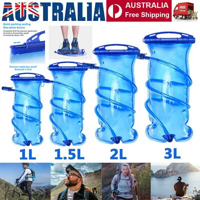 Drinking Water Bag 1L/ 1.5L/ 2L/ 3L Outdoor Cycling Water Jug Hydration Bladder • $18.04