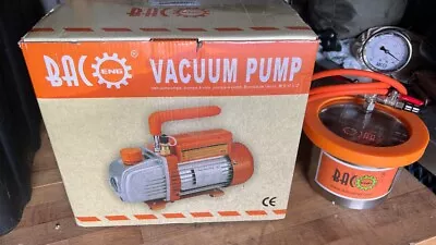 BACOENG 2 Quart Vacuum Chamber Kit With 3.6 CFM Pump • $60