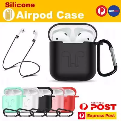 $2.99 • Buy Apple Airpods 1 2 Shockproof Silicon Gel Case Cover Wireless Charging Airpod SKi