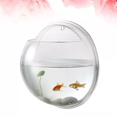  Wall Fish Tank Aquarium Stand Small Plants Mini Toys Decorate • £12.18