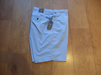 M & S Mens Super Lightweight Chino Shorts-light Blue-active Waist - W38  - Bnwt • £14.99