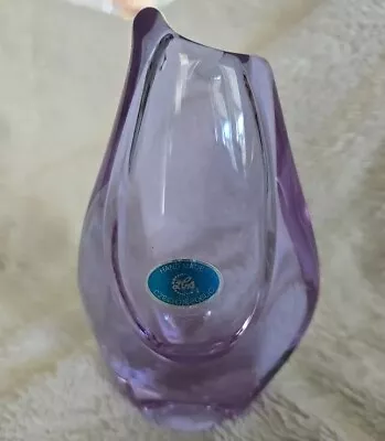 Alexandrite Neodymium Glass Vase Zelezny Brod Sklo ZBS By Miroslav Klinger 5” • $50