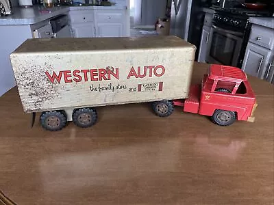 🔥🔥🔥Vtg Marx Western Auto Semi Truck And Trailer Both About 25  Length🔥🔥🔥🔥 • $99.99