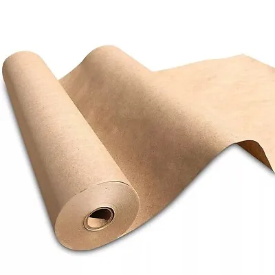 Kraft Paper 90gsm Wrapping Craft  750mm Brown Paper Roll • £6.09