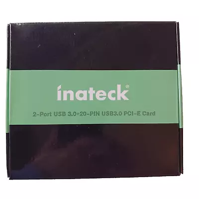 INATECK Model KT4006 2-Port USB 3.0+20-PIN USB3.0 PCI-E Card Unused/Still In Box • $15.99