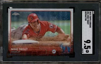 2015 Topps Chrome Refractor #51 Mike Trout SGC 9.5 • $40