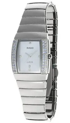 New RADO Sintra Jubile Quartz SS Blue MOP Dial Diamond Women's Watch R13579912 • £2796.19