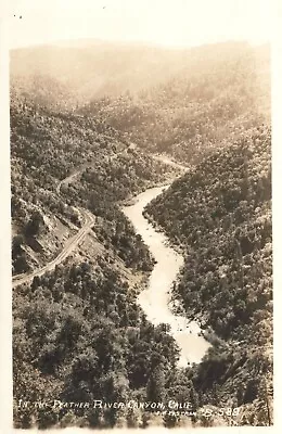 Postcard RPPC California Feather River Canyon J.H. Eastman Photo #B-589 1944 • $12.95