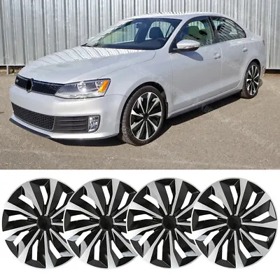 For VW JETTA 4pcs 15  Hubcap Wheel Rim Cover Snap On Hub Cap For R15 Steel Wheel • $75.19