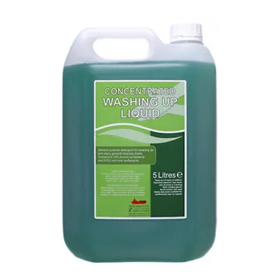 £19.95 • Buy 2 X 5 Litre Thick Washing Up Liquid 20% Concentrated Detergent Kitchen Dishes