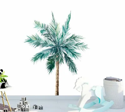 Beach Palm Tree Plant Wall Stickers Nursery Decal Baby Room Decor Art Mural DIY • $29.99