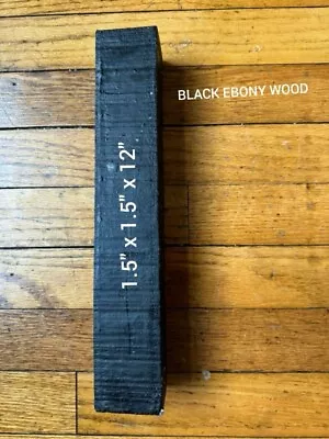 Macassar Ebony/Striped Ebony Turning Wood Blank Square Block 1-1/2 X1-1/2 X12  • $27.99