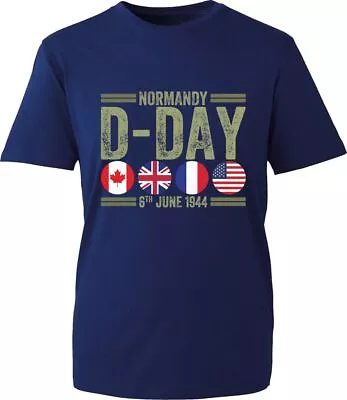 Normady D-Day T-Shirt  World War II British Canadian Military UK Army Unisex Tee • £9.99