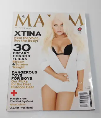 October 2013 MAXIM Magazine #187 XTINA CHRISTINA AGUILERA • $8