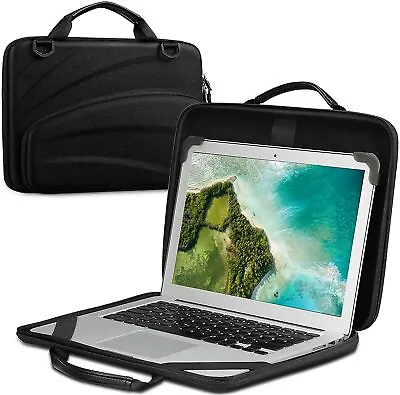 13-14 Inch Chromebook Sleeve Case Protective Briefcase Shoulder Bag With Pouch  • $24.99