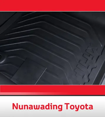 Genuine Toyota Hilux Manual Front Rubber Floor Mats Set 08/2015 - 05/2020  • $43.21