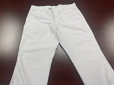 J. Lindeberg TROYAN Performance White Golf Pants Size: 38x31 - Zip Up Sides • $25