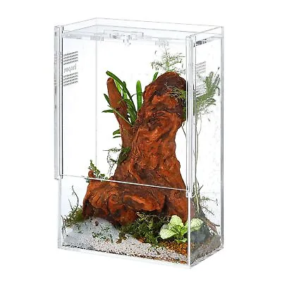 Reptile Enclosure Acrylic Lizard Snake Spider Gecko Terrarium Spider Warmhouse • $38.39