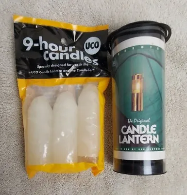 Vintage REI Original Candle Lantern Brass With Extra Candle Pack • $38.95