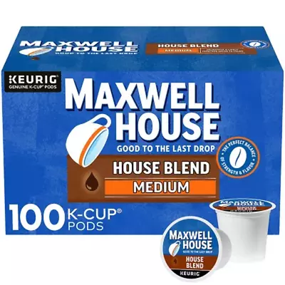 Maxwell House Medium Roast House Blend Coffee K-Cups (100 Ct.) • $52.51