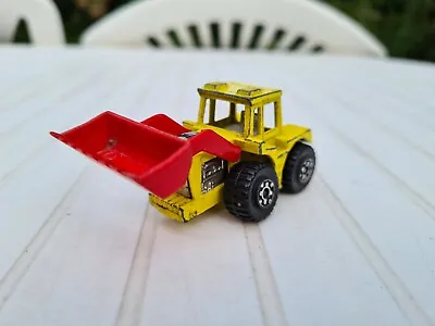 Lesney Matchbox Superfast No. 29 Tractor Shovel Yellow Base Chrome Original  • £2