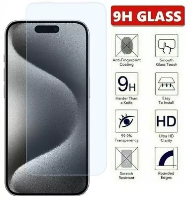 For IPhone 15 14 13 12 11 Pro XS Max XR SE 8 7 Tempered Glass Screen Protector • $6.99