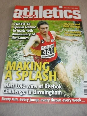 £0.99 • Buy Athletics Weekly Magazine Issue November 3 2004,Matt Lole 