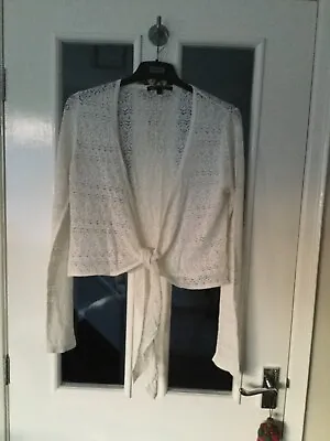 Ladies M&S Limited Collection Size M Cream Lacy Shrug. • £8